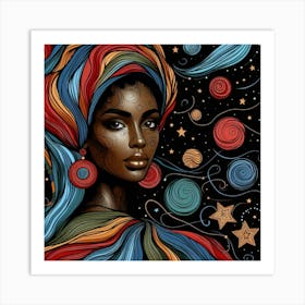 Mariselle Celestial Portrait Art Print