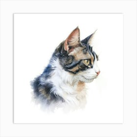 Chinese Li Hua Cat Portrait Art Print