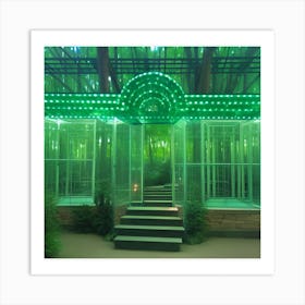 Green House Maze Art Print