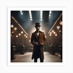 Man In A Top Hat Art Print