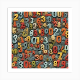 Numbers On A Wall Art Print