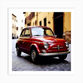 Fiat Car Automobile Vehicle Automotive Italian Brand Logo Iconic Innovation Engineering D (2) Art Print