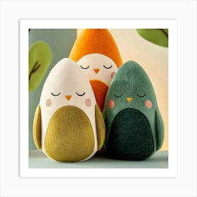 Three Owls Art Print