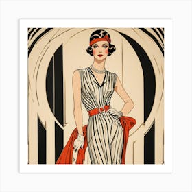 Deco Woman 12 Art Print