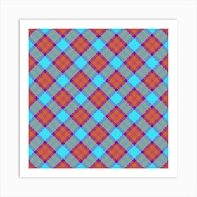 Plaid Fabric 142 Art Print