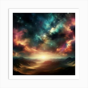 Space Stock Videos & Royalty-Free Footage 1 Art Print