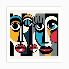 Three Faces Art Print