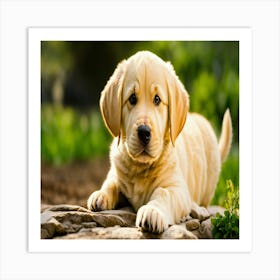 Golden Retriever Puppy 4 Art Print