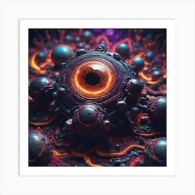 3d Fractal Art Art Print