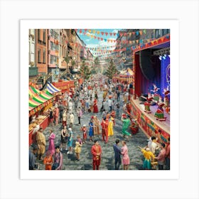 Street Scene Art Print