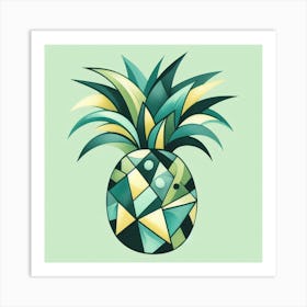 Abstract Pineapple Kitchen Restaurant Hallway Art Print