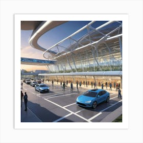 Rendering Of San Diego International Airport Art Print