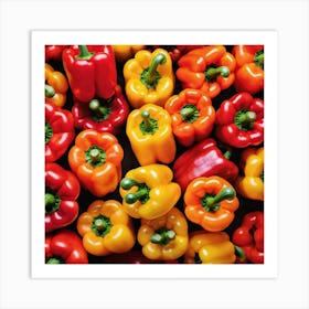 Colorful Peppers 31 Art Print