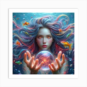 Mermaid 45 Art Print