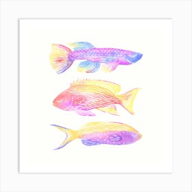 Watercolor Fishes Art Print