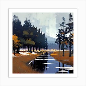 Landscape Painting 68 Art Print