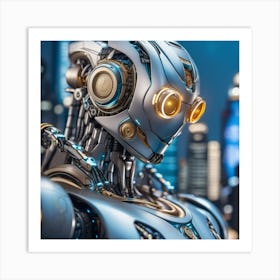 Futuristic Robot 29 Art Print