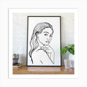 Portrait Of A Woman 74 Art Print