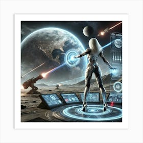 High Commander Selene Orbital Strikes Art Print