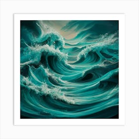 Ocean Waves 19 Art Print