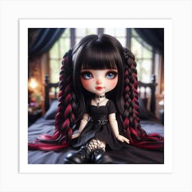 Goth Doll Art Print