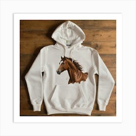 Horse Hoodie Art Print