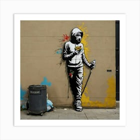 'Banksy' Art Print