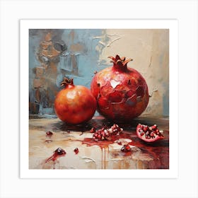 Pomegranate fruit 2 Art Print