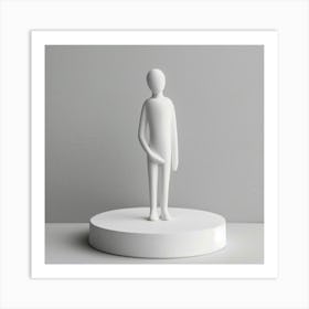 Person On A Pedestal Art Print