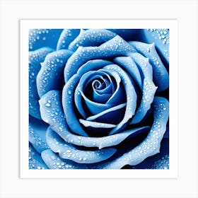 Blue Rose Art Print