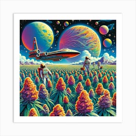 Psychedelic Planet Buds - The Harvest Art Print