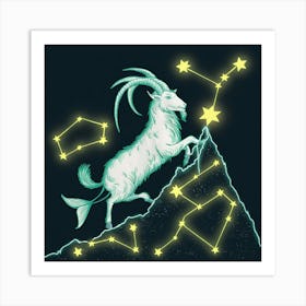 Goat Zodiac Sign 7 Art Print