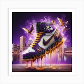 Baltimore Ravens Dunk Art Print