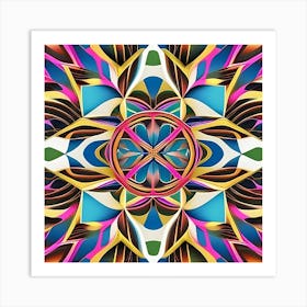 Abstract Psychedelic Design 1 Art Print