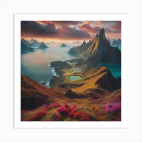 Surreal Dreamscapes" - Surreal and dreamlike landscapes that challenge reality and ignite the imagination Art Print