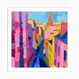 Abstract Travel Collection Paris France 5 Art Print