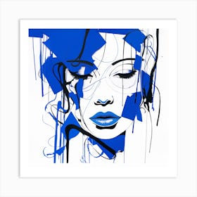 'Blue Woman' Art Print