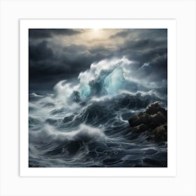 Stormy Sea 1 Art Print