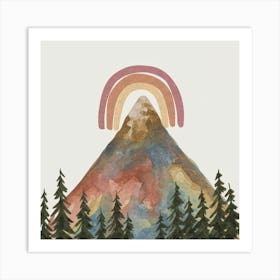 Rainbow Mountain 2 Art Print