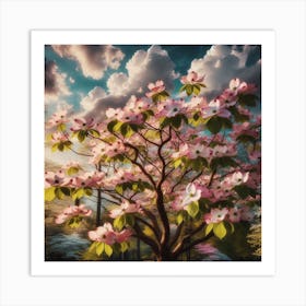 Georgia dogwood tree 2 Art Print