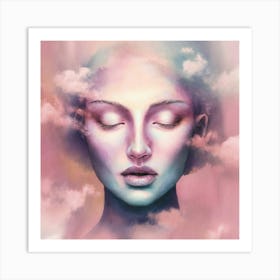 Dreaming Woman Art Print