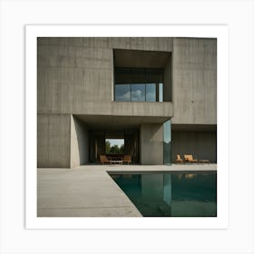 Concrete House Stock Art Print