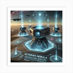 Asterian Nebula Sentinels High Altitude Sensors Art Print