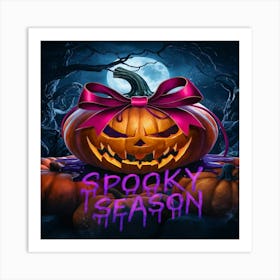 scary pumpkin Art Print