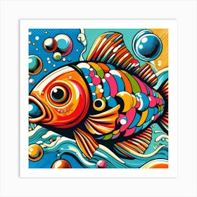 Pop Fish Art Print