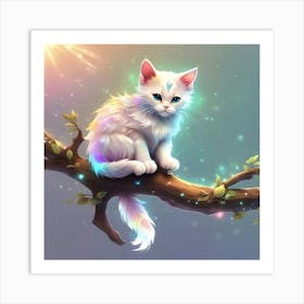 Fairy Cat 3 Art Print