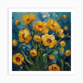 Yellow Flowers Art Print