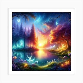 Whispers of the Enchanted Eve Art Print