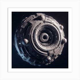 Futuristic Spaceship 16 Art Print