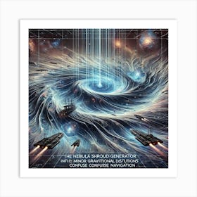 Nebula Shroud Gravitational Distortions Art Print